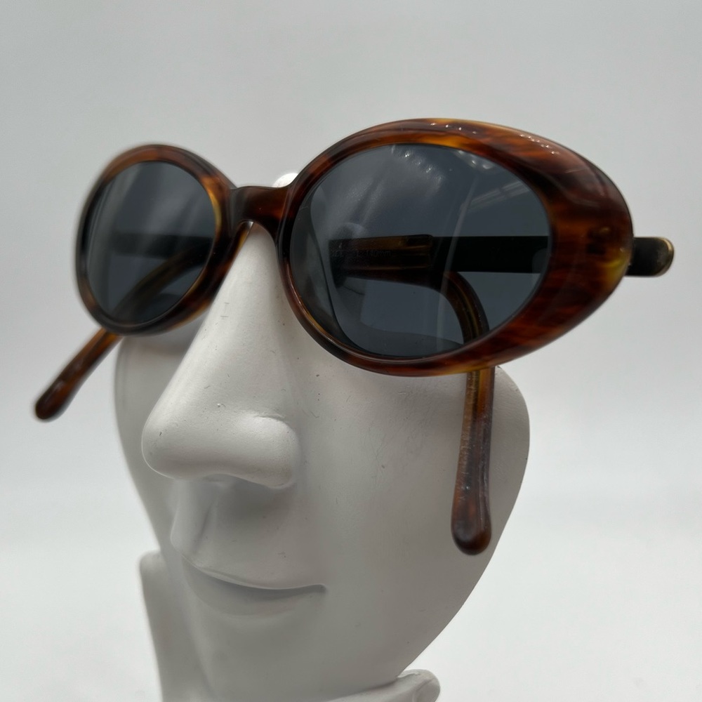Vintage Kenneth Cole Tortoise Oval Sunglasses Frames Marilyn Monroval 204 - Picture 3 of 6